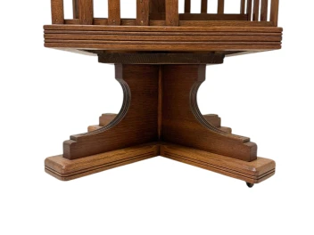 Art Nouveau Jugendstil Revolving Bookcase, 1900s